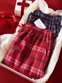 Flanellhose mit Seitentaschen