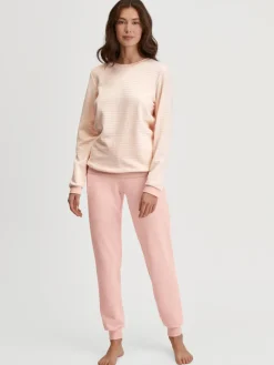 Frottee Bündchen-Pyjama