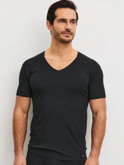 Kurzarm-Shirt, V-Neck