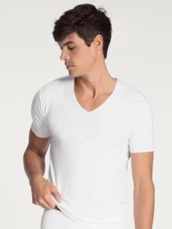 Kurzarm-Shirt, V-Neck