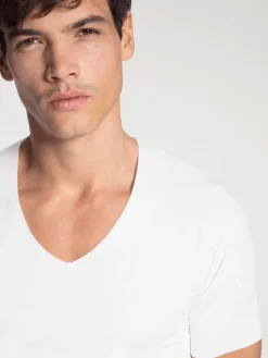 Kurzarm-Shirt, V-Neck