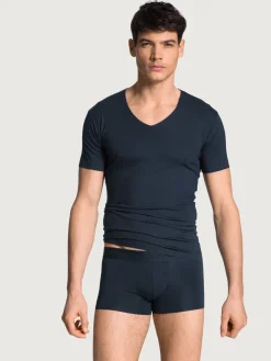 Kurzarm-Shirt, V-Neck