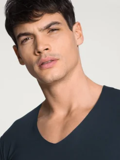 Kurzarm-Shirt, V-Neck