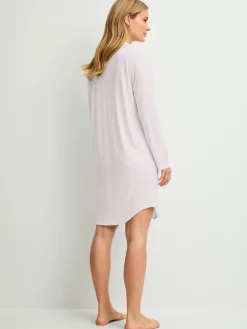Langarm-Nachthemd aus TENCEL™, Länge 95 cm