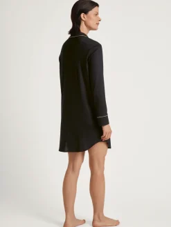 Langarm-Nachthemd aus TENCEL™ Modal und Seide