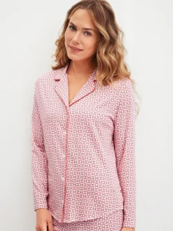 Langarm-Shirt mit Knöpfen