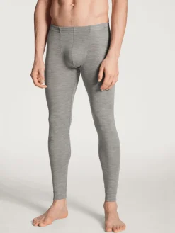 Longpants aus Wolle und Seide