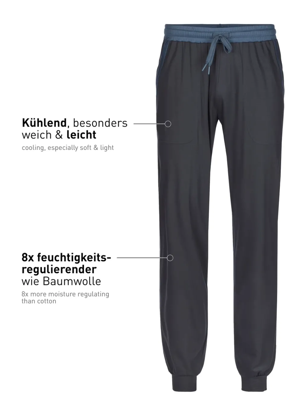 Pants mit Bündchen und Eingrifftaschen